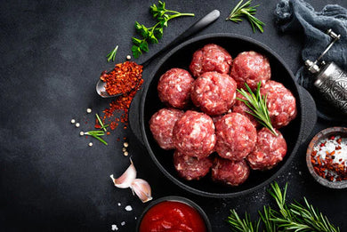 Beef Meatballs / Frikadelle (+-125g each)